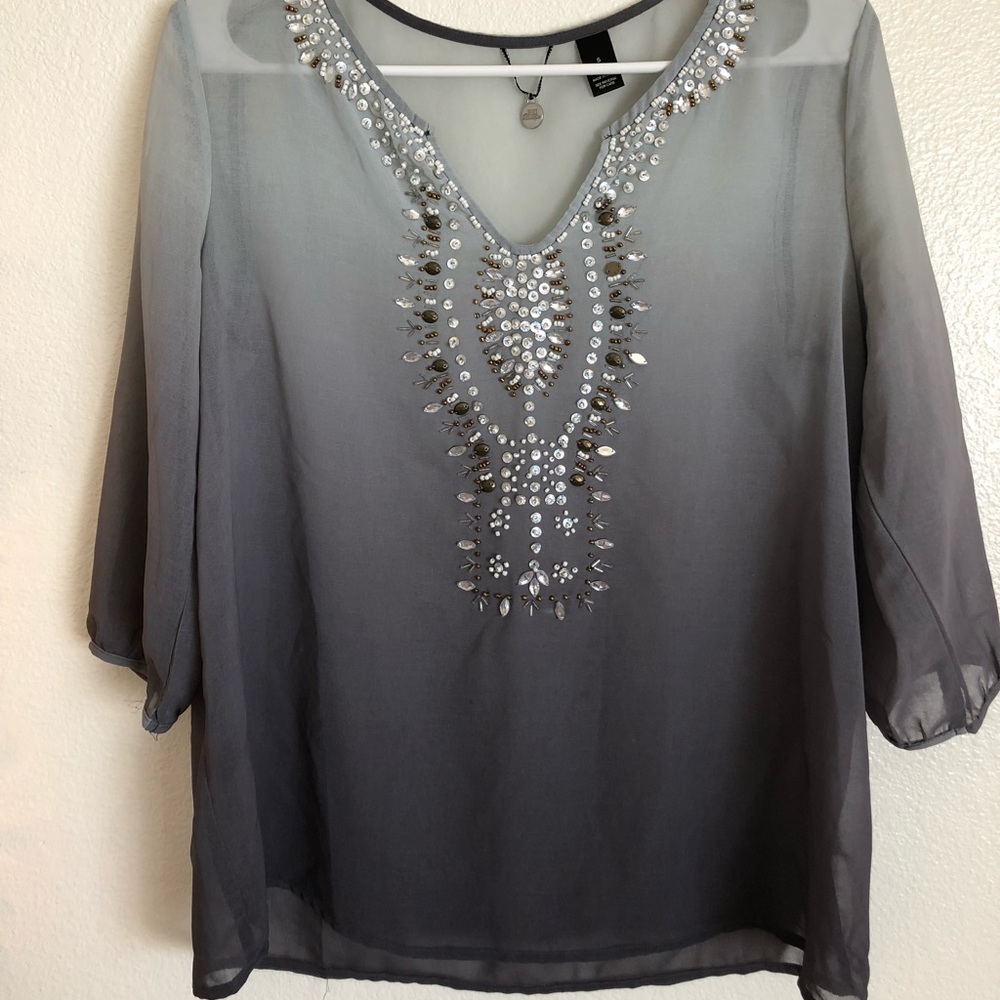 BKE gem embellished tunic